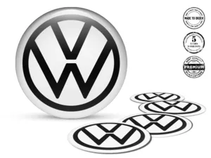 VW Calcomanías de Rueda Edición Pegatinas de Silicona Racing